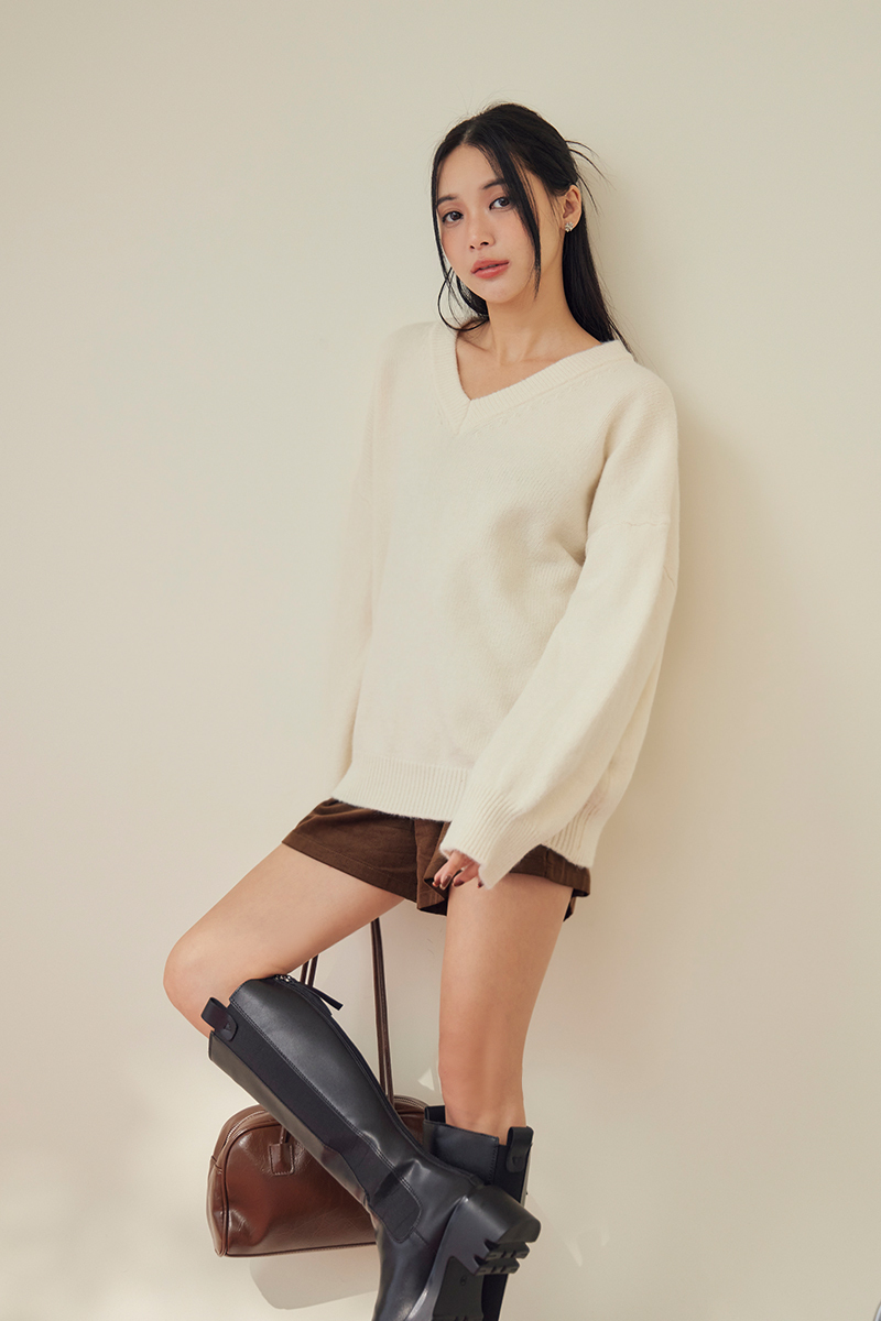 燈心絨工裝短褲