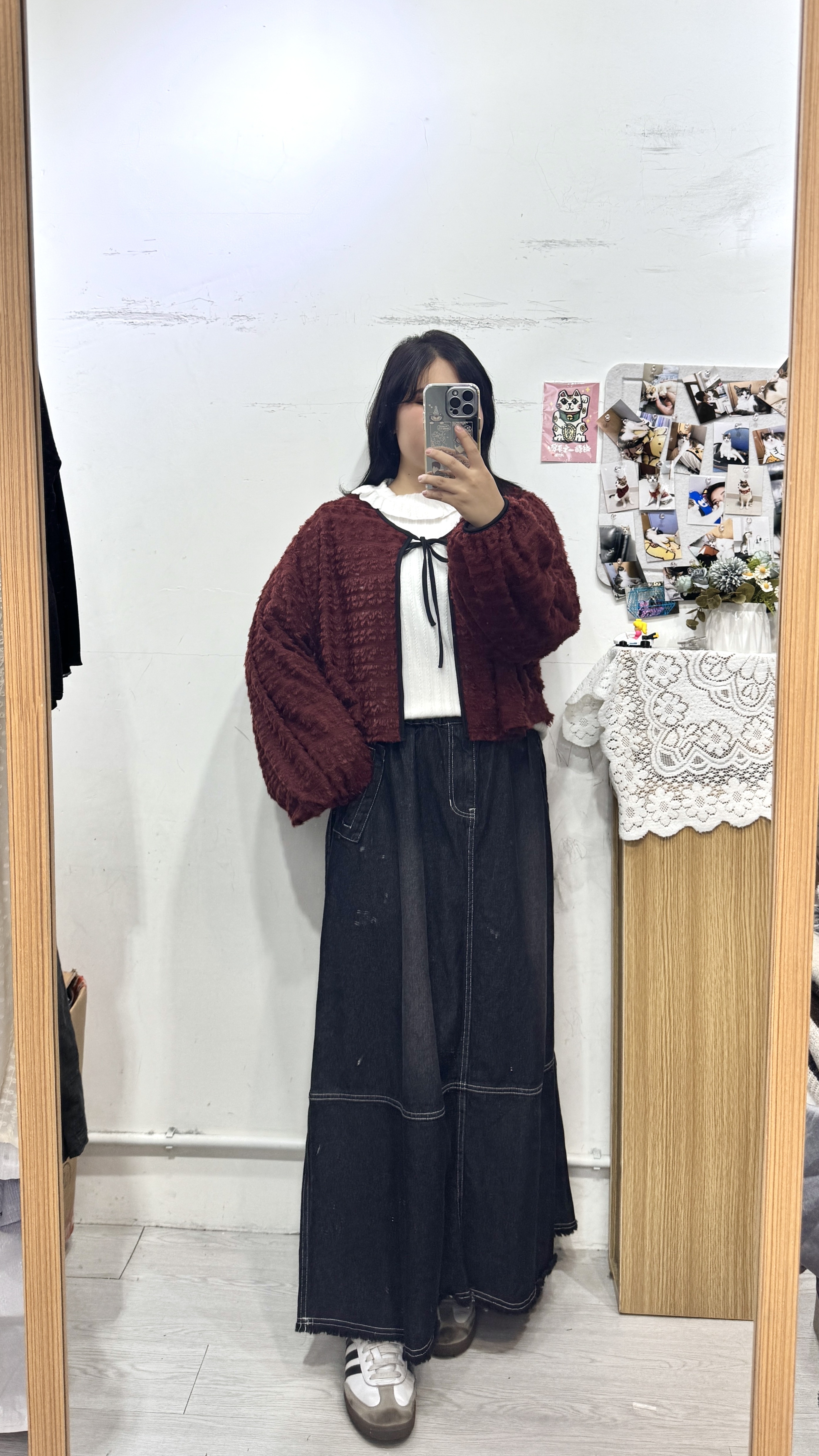 特別口袋設計～全橡筋蘇蘇牛仔裙