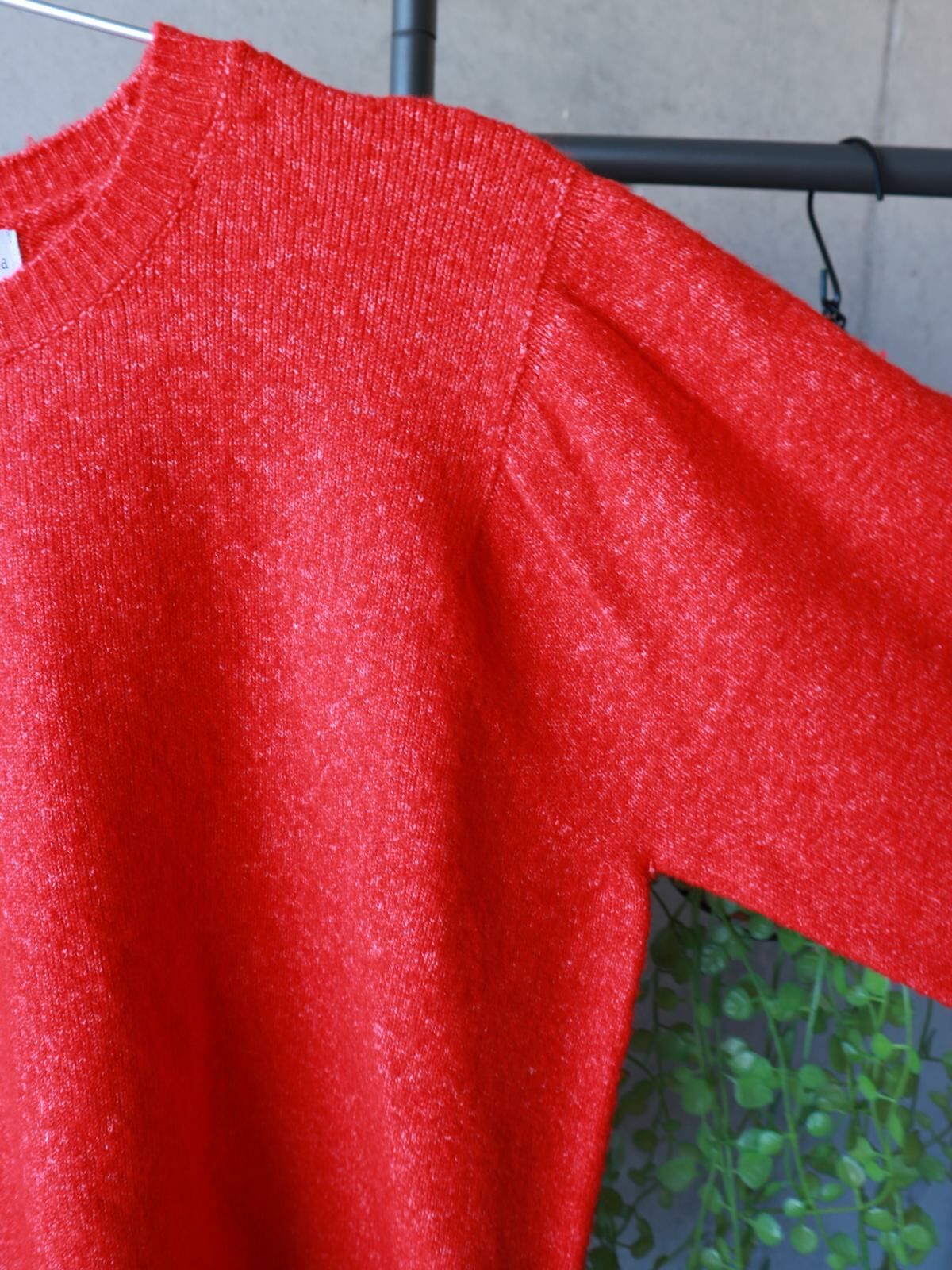 紅色質感雪花針織上衣【日本直送】