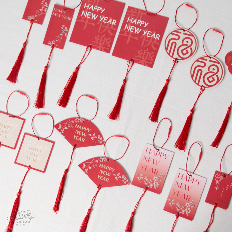 裝飾 中式掛卡 8款 2張