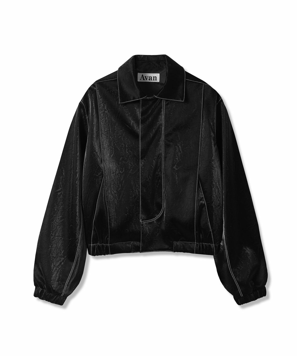 AVANDRESS Calla Stitch Art Leather Jacket