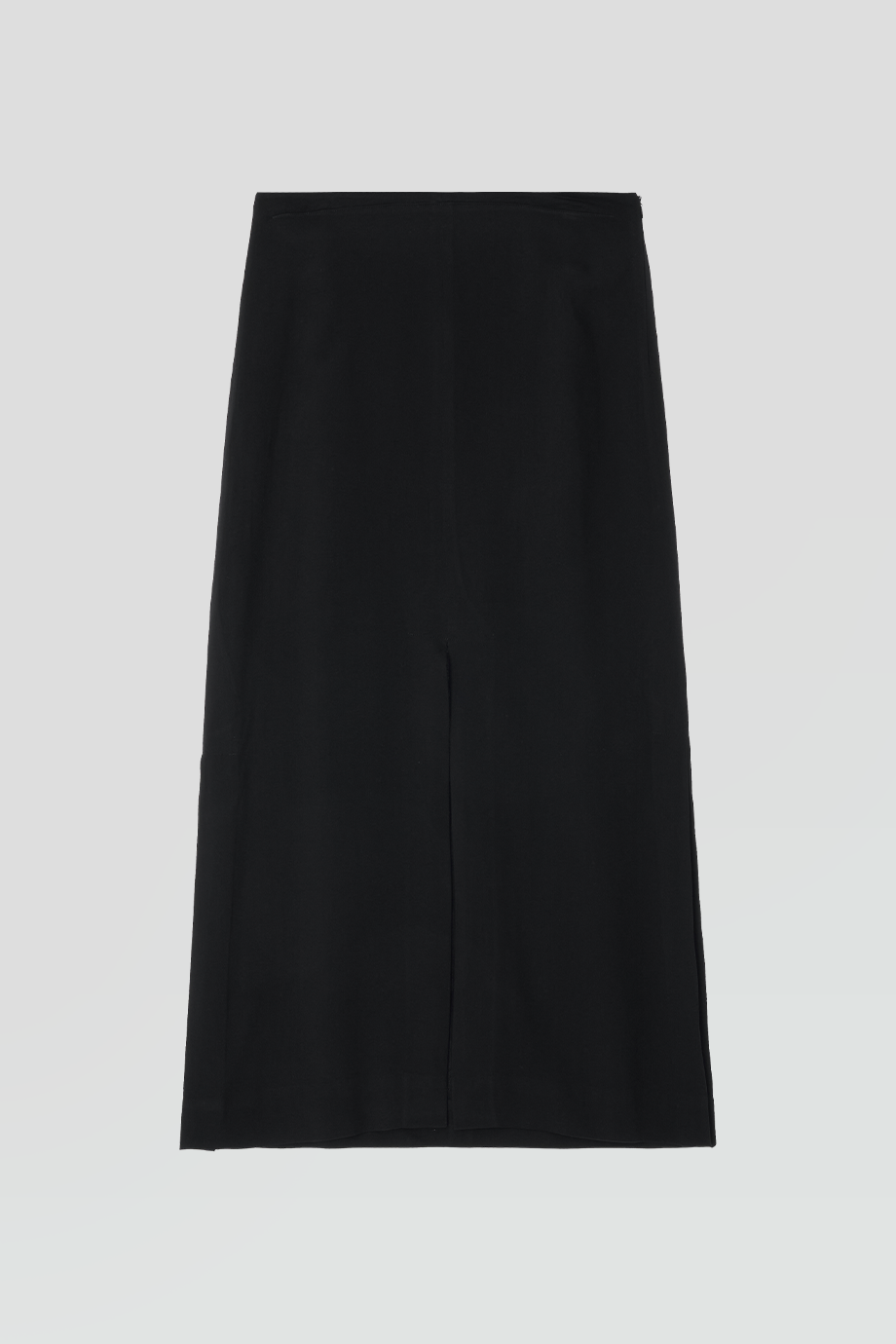 RECTO｜SLIT 側褶細節前開衩長裙