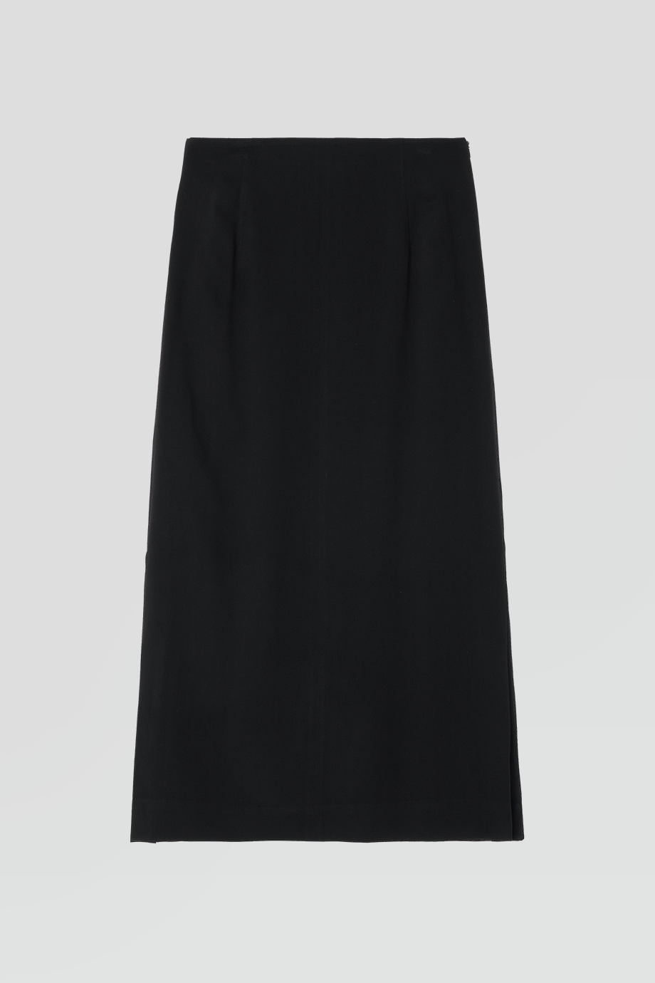 RECTO｜SLIT 側褶細節前開衩長裙