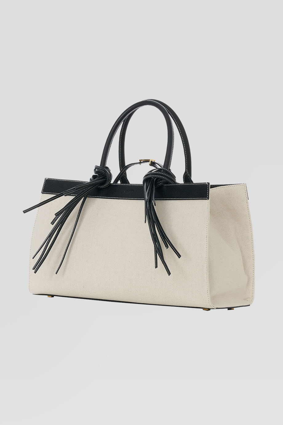 RECTO｜IBIZA 真皮流蘇裝飾帆布托特包