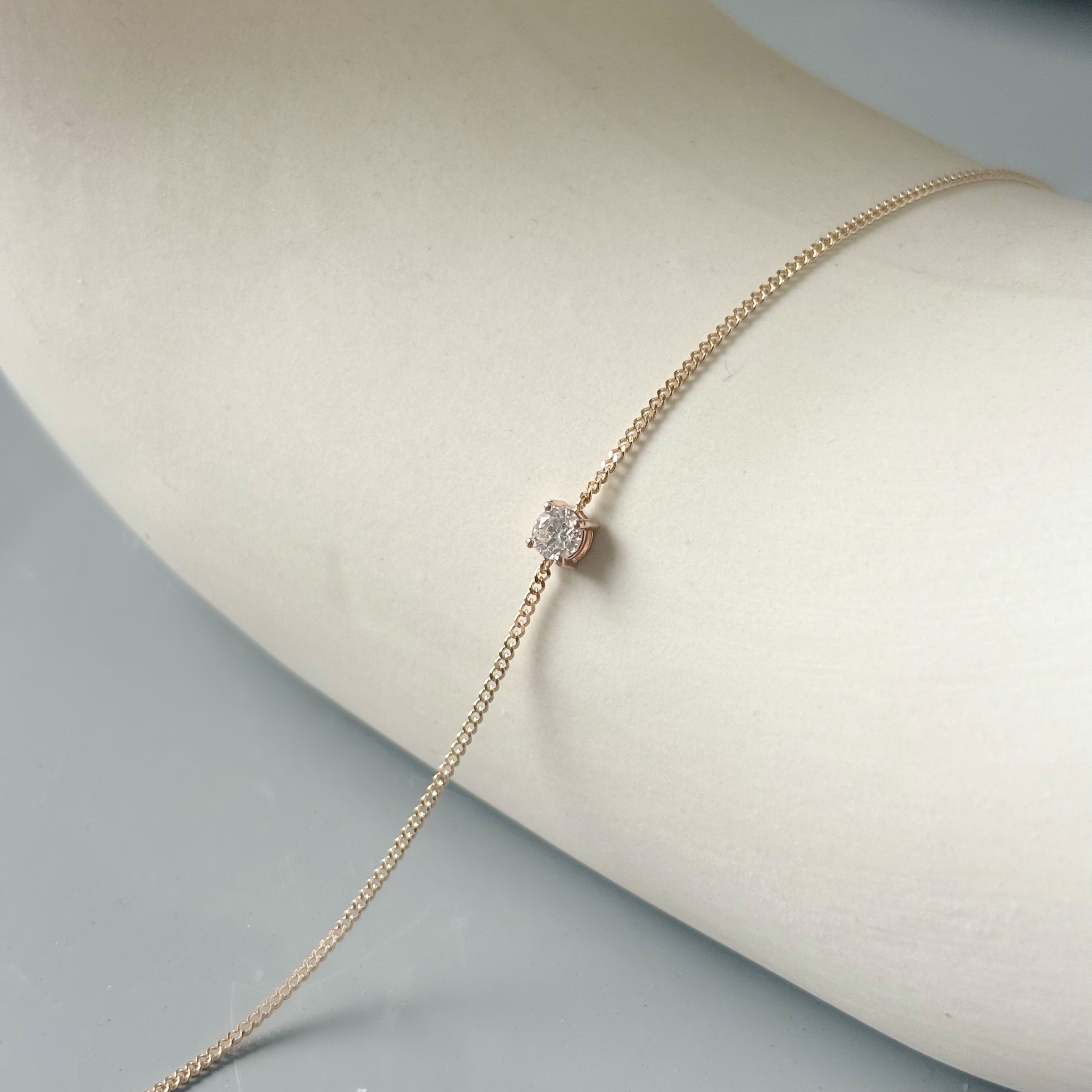 14K經典四爪10分真鑽honey手鍊