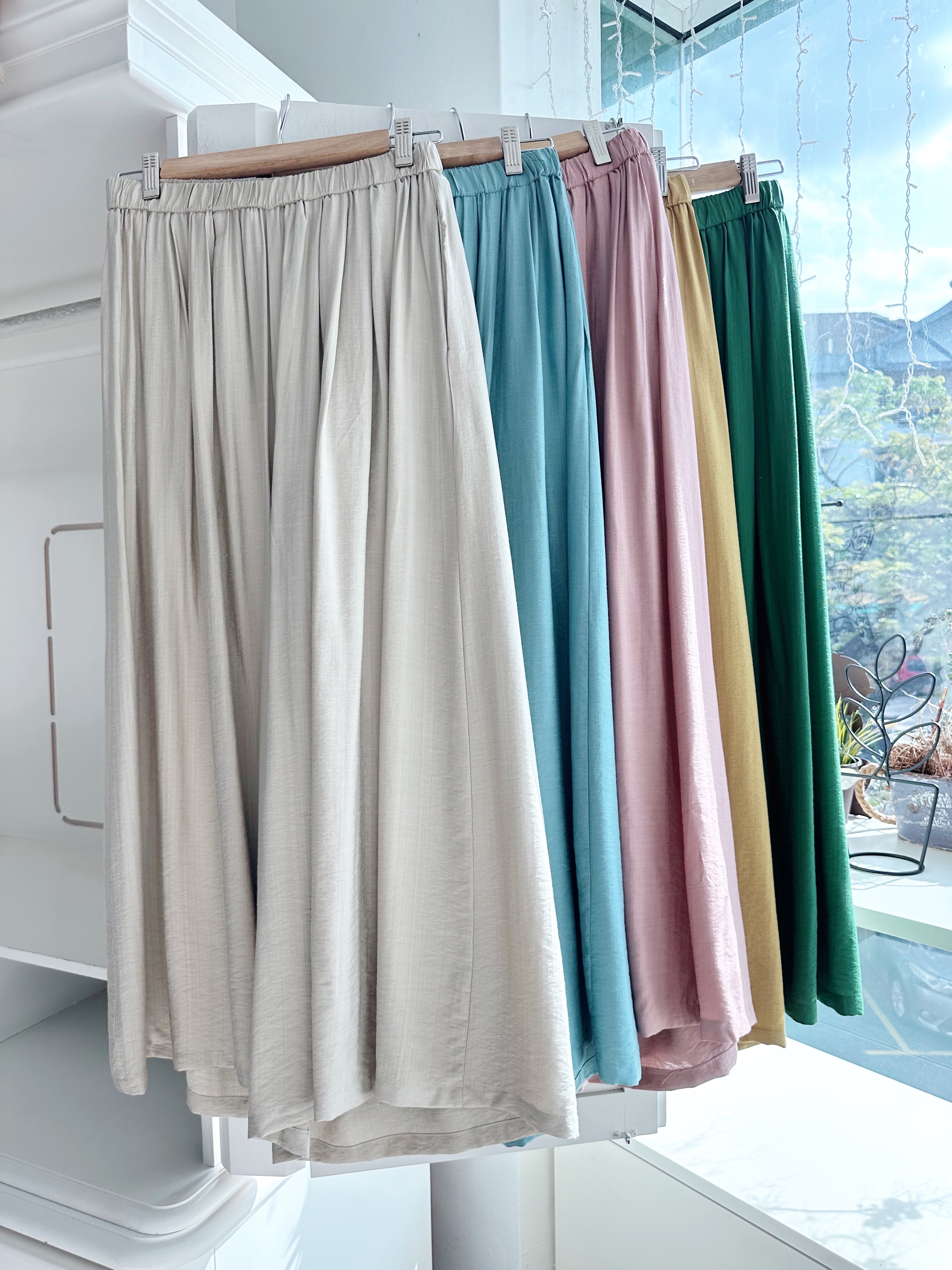 SOFT COTTON ANKLE CULOTTES