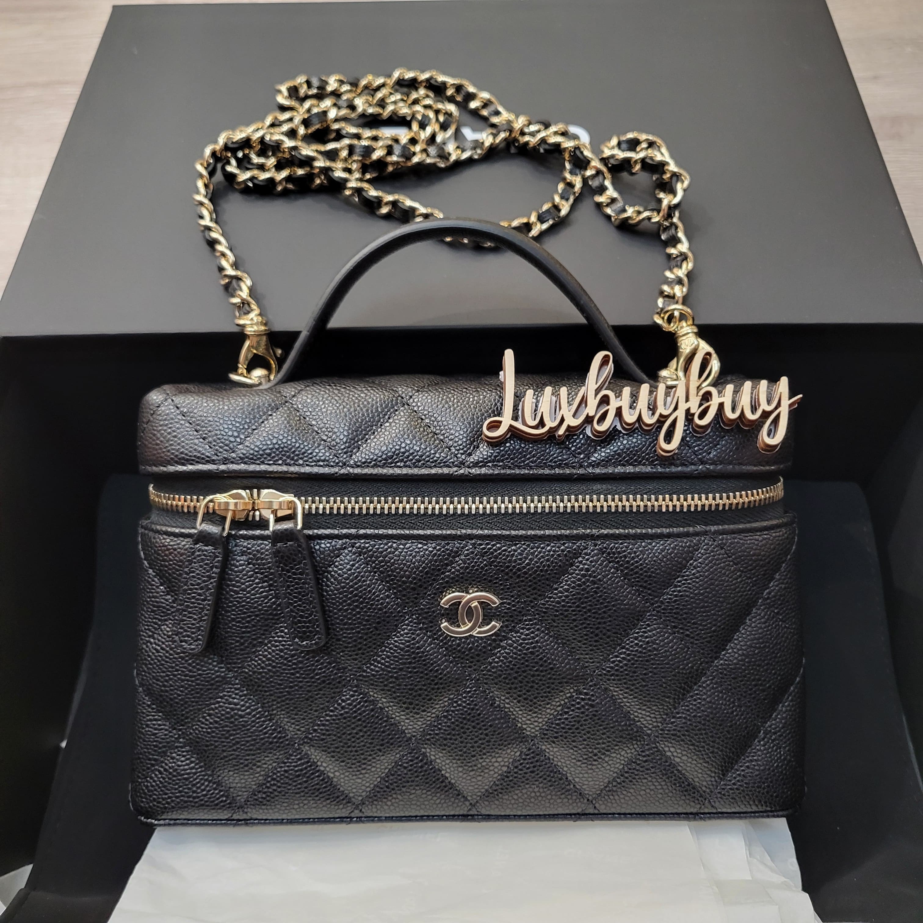 CHANEL AP4385 CAVIAR 19CM BAG