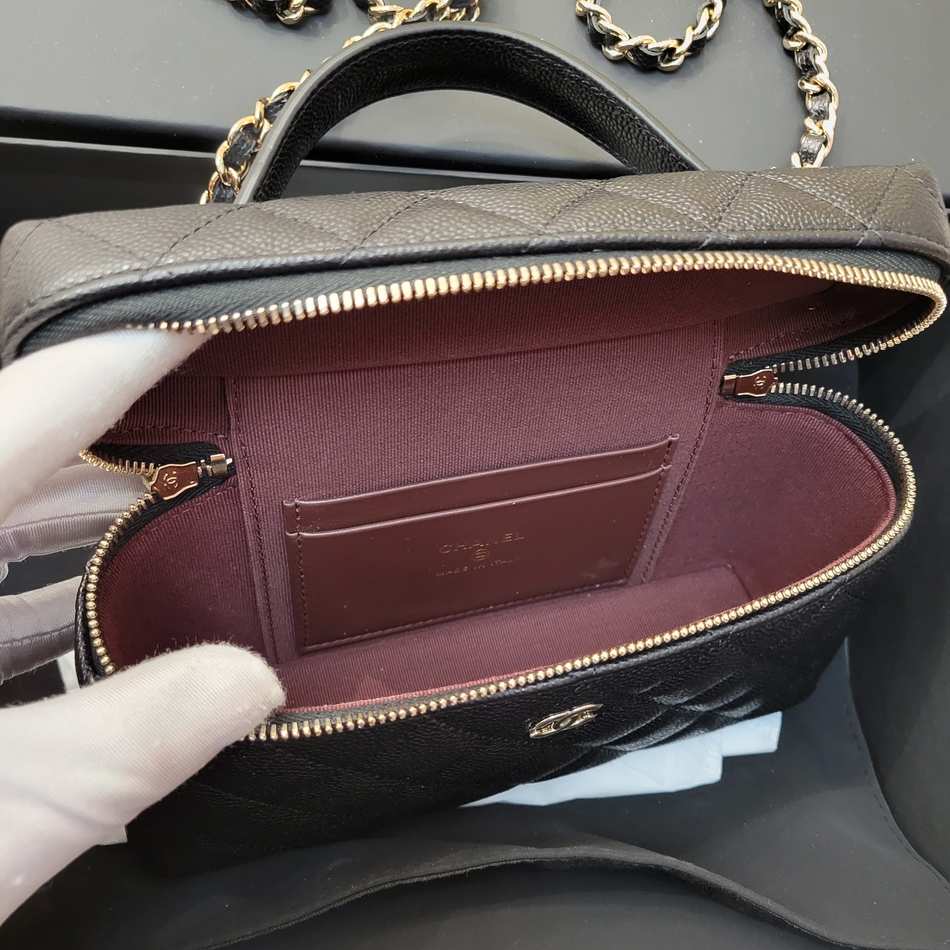 CHANEL AP4385 CAVIAR 19CM BAG