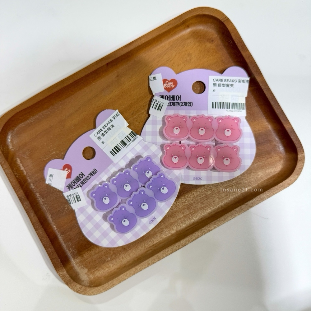 CARE BEARS 彩虹熊 三隻熊 造型髮夾 代購