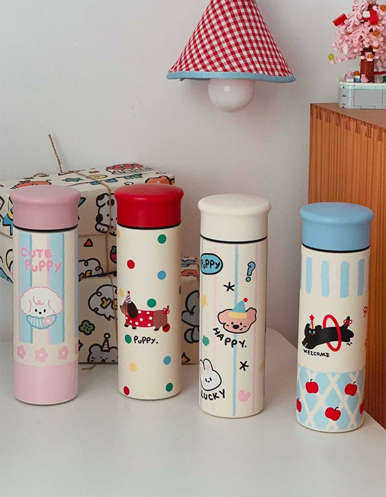 Korea Cute Candy Color Ins Style Minimalist 304 Stainless Steel Thermos - 500ml