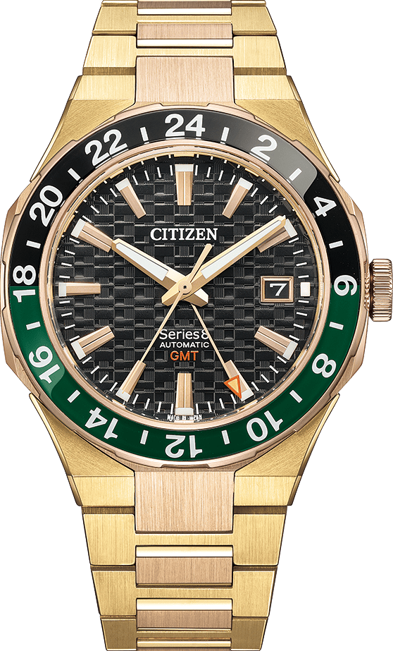 萬年鐘錶 - Citizen 星辰錶  Series 8   880系列   限量金色光輝抗磁機械男錶  NB6033-51E  錶徑41MM