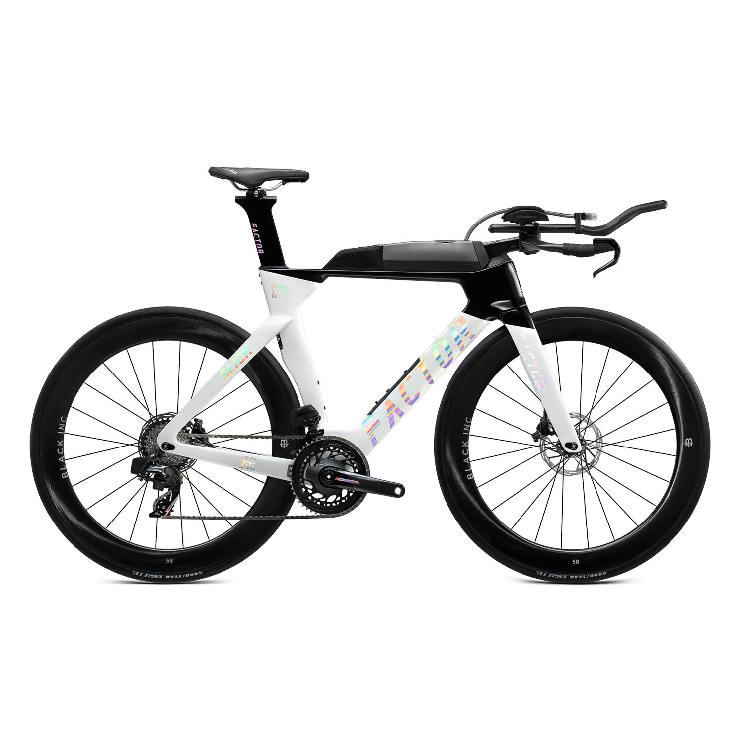 Factor SLiCK Triathlon Bike Shadow White (SRAM Force w/ Power Meter)
