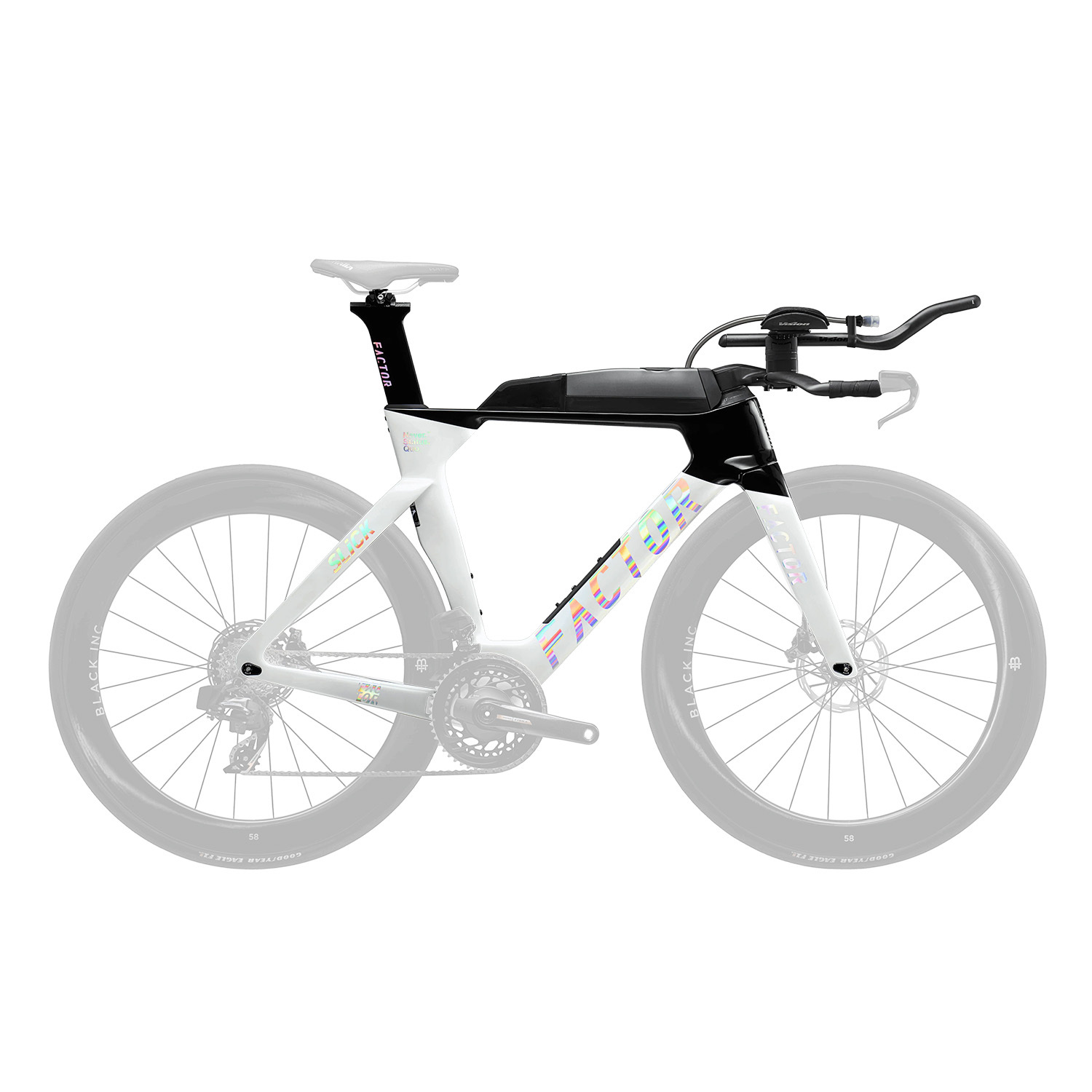 Factor SLiCK Triathlon Frameset Shadow White