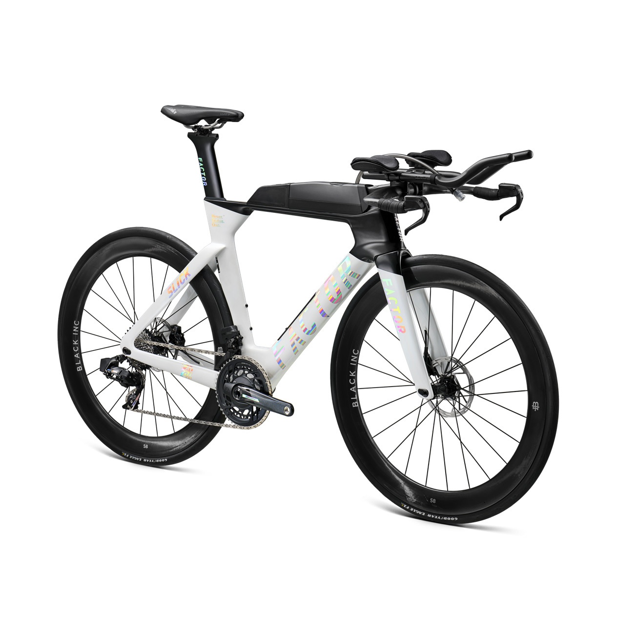 Factor SLiCK Triathlon Bike Shadow White (SRAM Force w/ Power Meter)