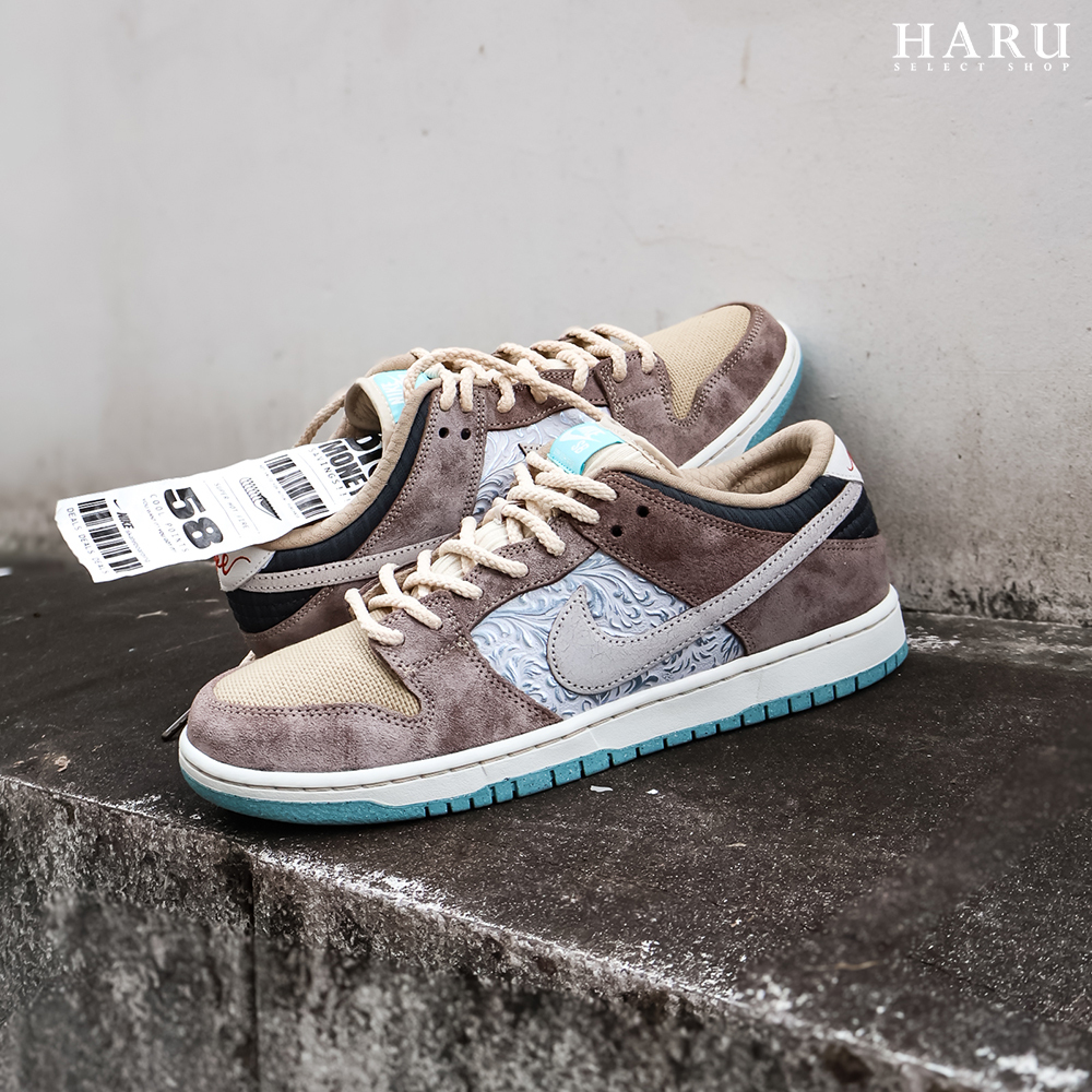 Nike SB Dunk Low Big Money Savings 浮雕 巴洛克 卡其藍 麂皮 帆布 異材質設計 FZ3129-200