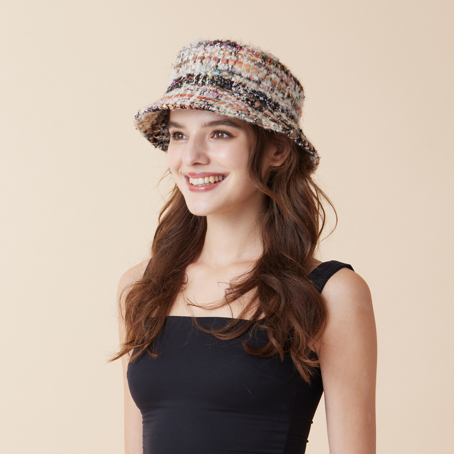 JULIET Bucket Hat - Earth Tone Multi