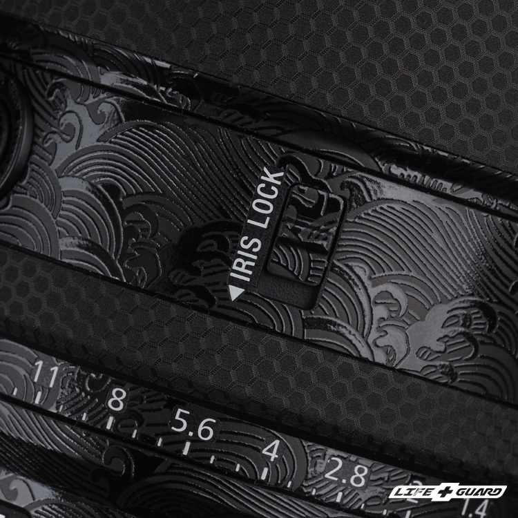 LIFE+GUARD 鏡頭貼膜安裝示意，適用 SONY FE 85mm F1.4 GM II