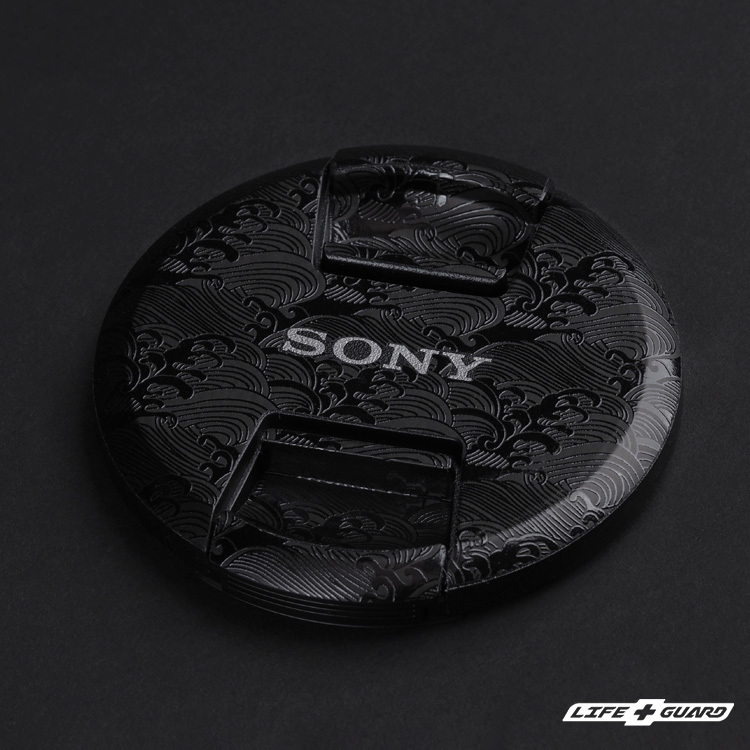 LIFE+GUARD 鏡頭貼膜安裝示意，適用 SONY FE 85mm F1.4 GM II