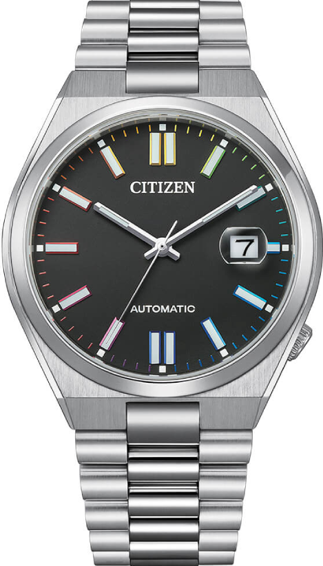 萬年鐘錶 - Citizen 星辰錶 黑色面盤自動上鍊機械男錶 NJ0151-53E 錶徑40MM