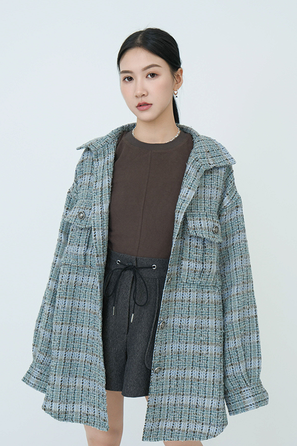 oversize tweed恤衫外套（現貨款式）