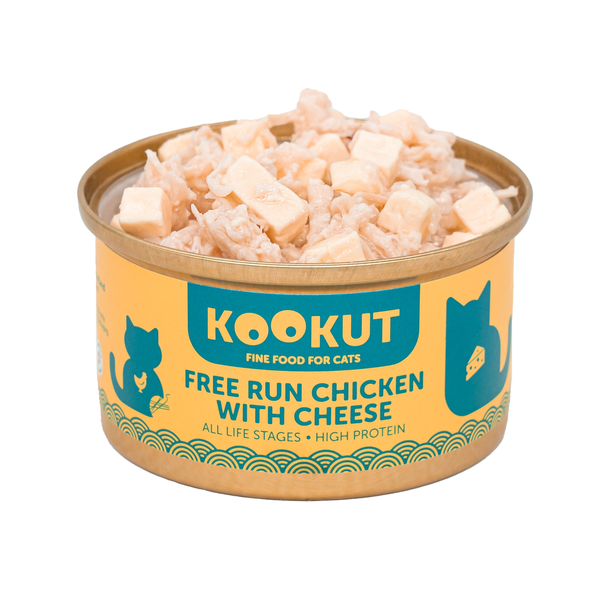 Kookut 放養雞芝士貓罐 (70g)