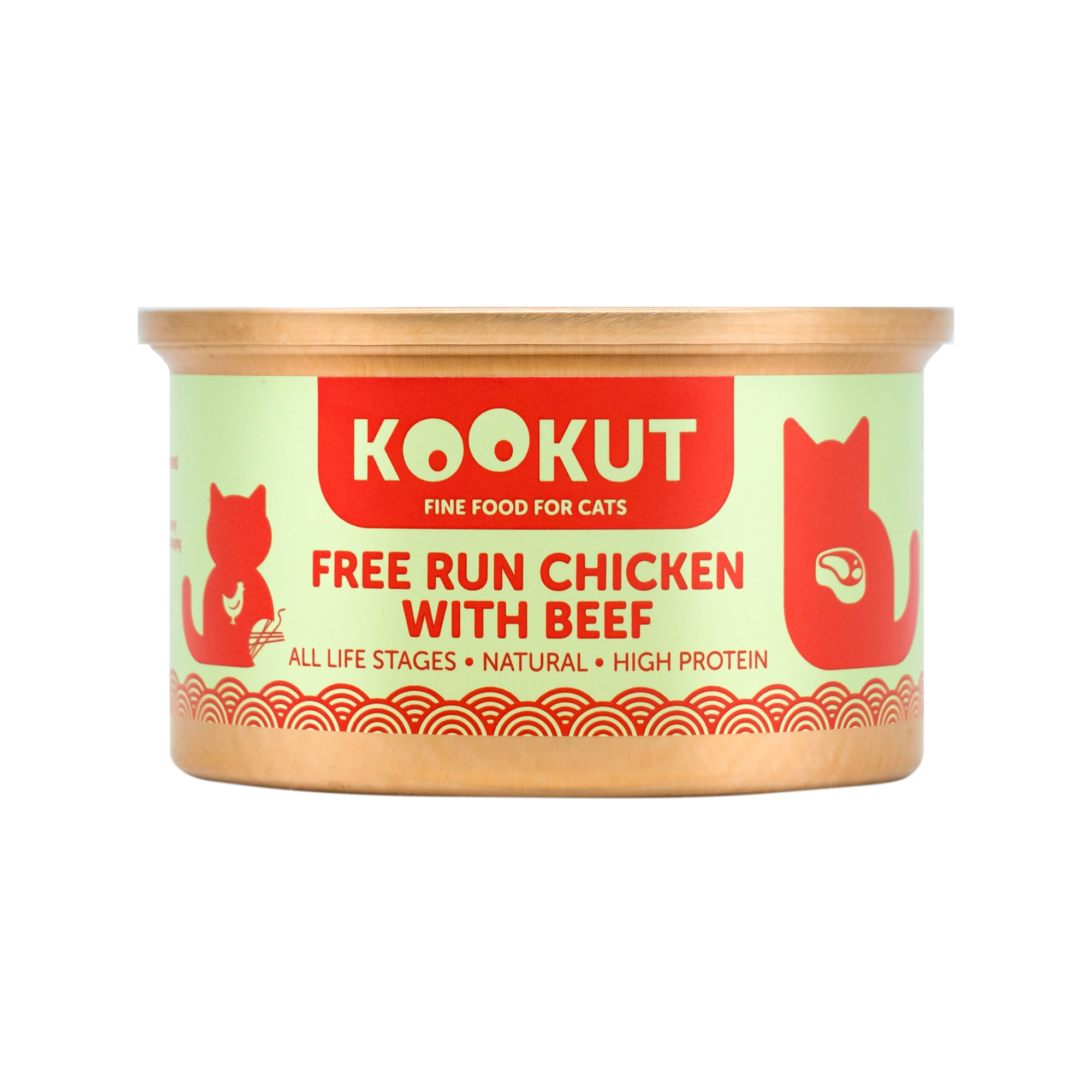 Kookut 放養雞牛肉貓罐 (70g)