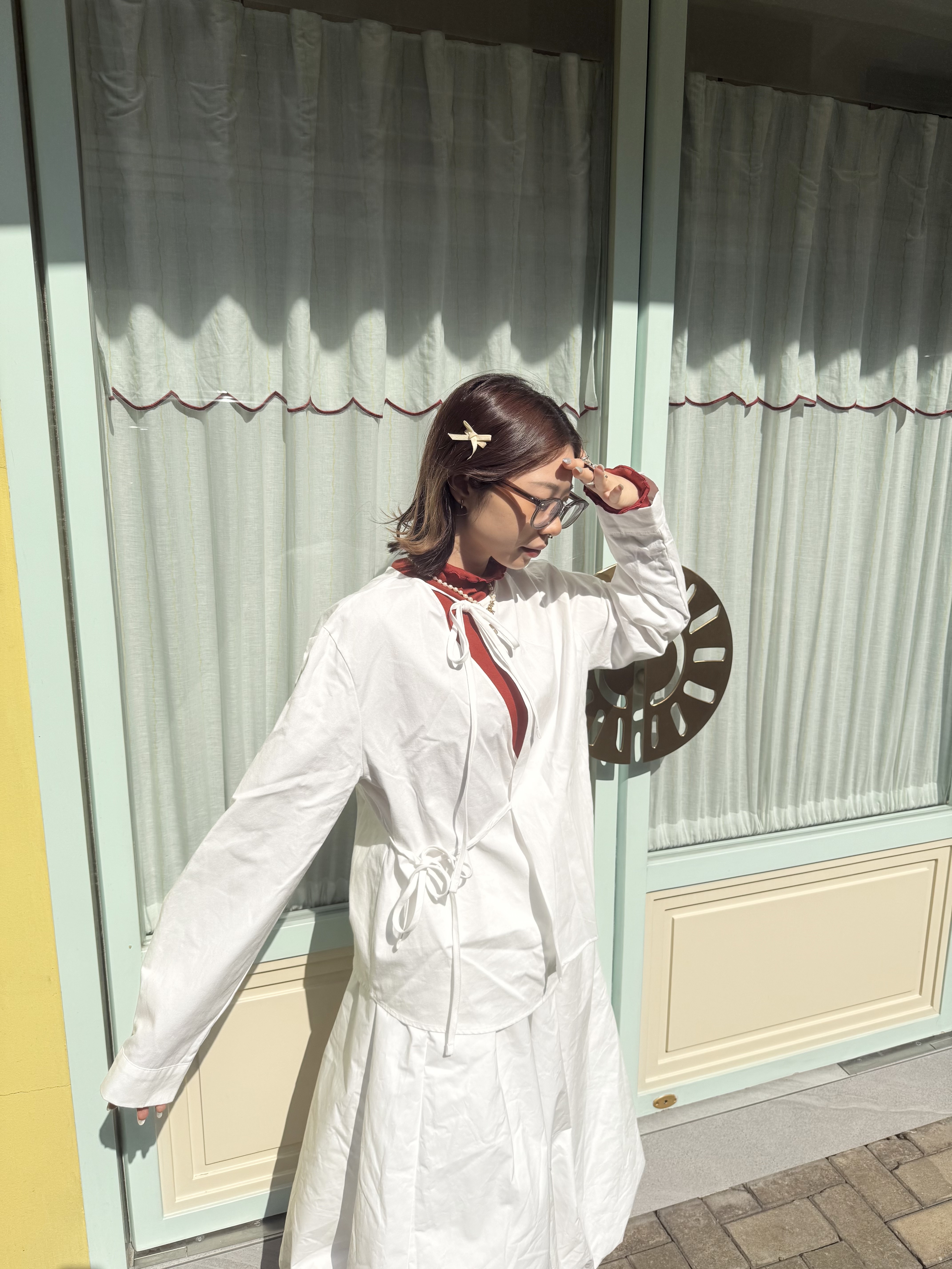 和風綁帶簡約TOP