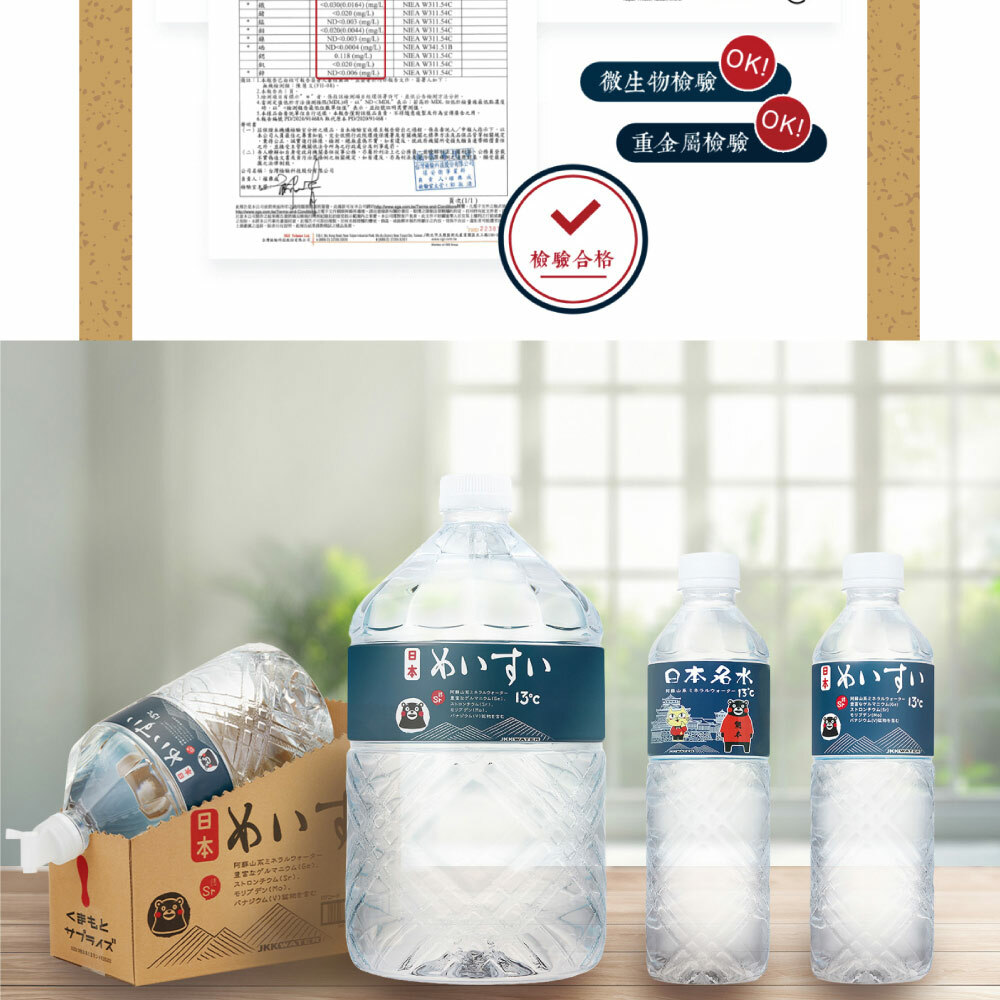 露營家用必備】日本名水13℃ 6000ml x 2入/箱【礦泉水/天然水 露營家用必備】日本名水13℃ 6000ml x 2入/箱【礦泉水/天然水
