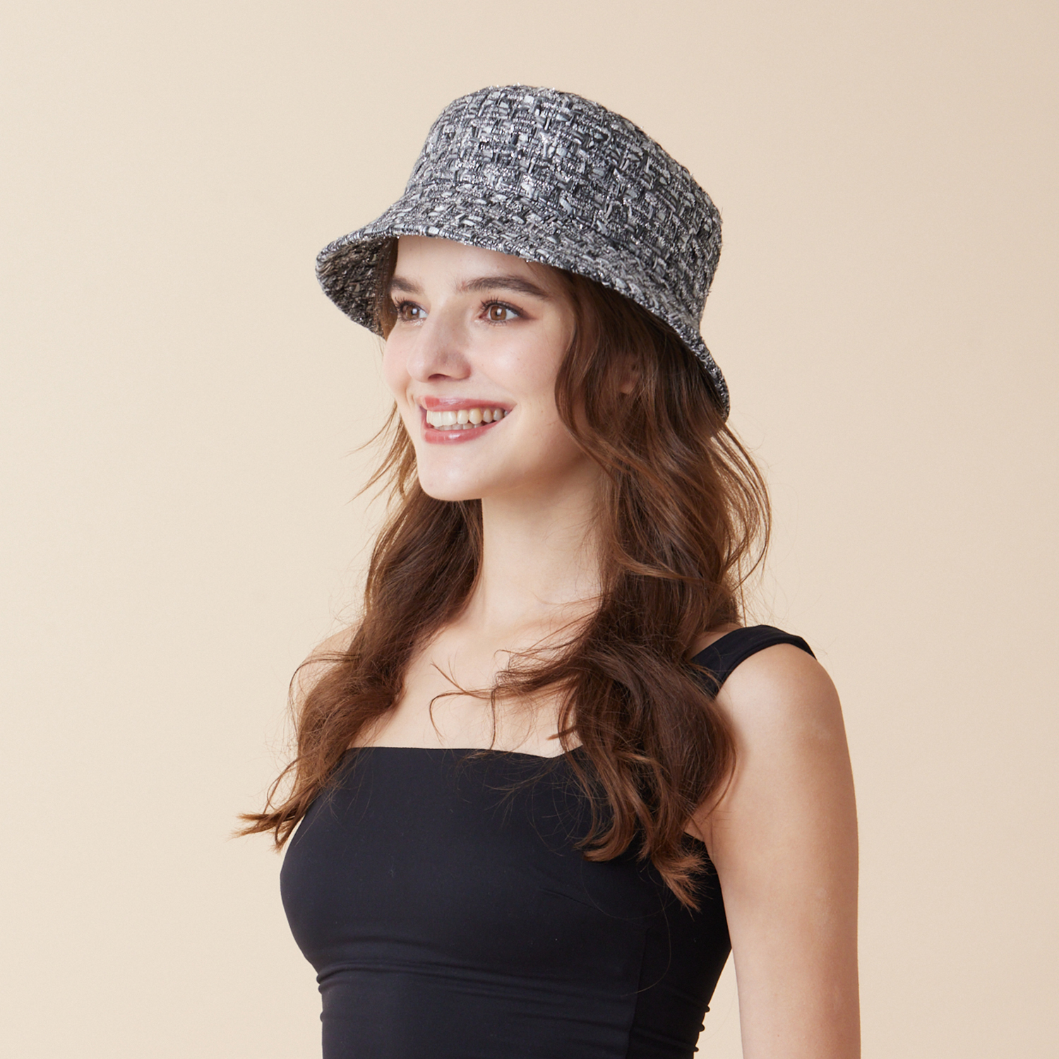 JULIET Bucket Hat - Silver Metallic