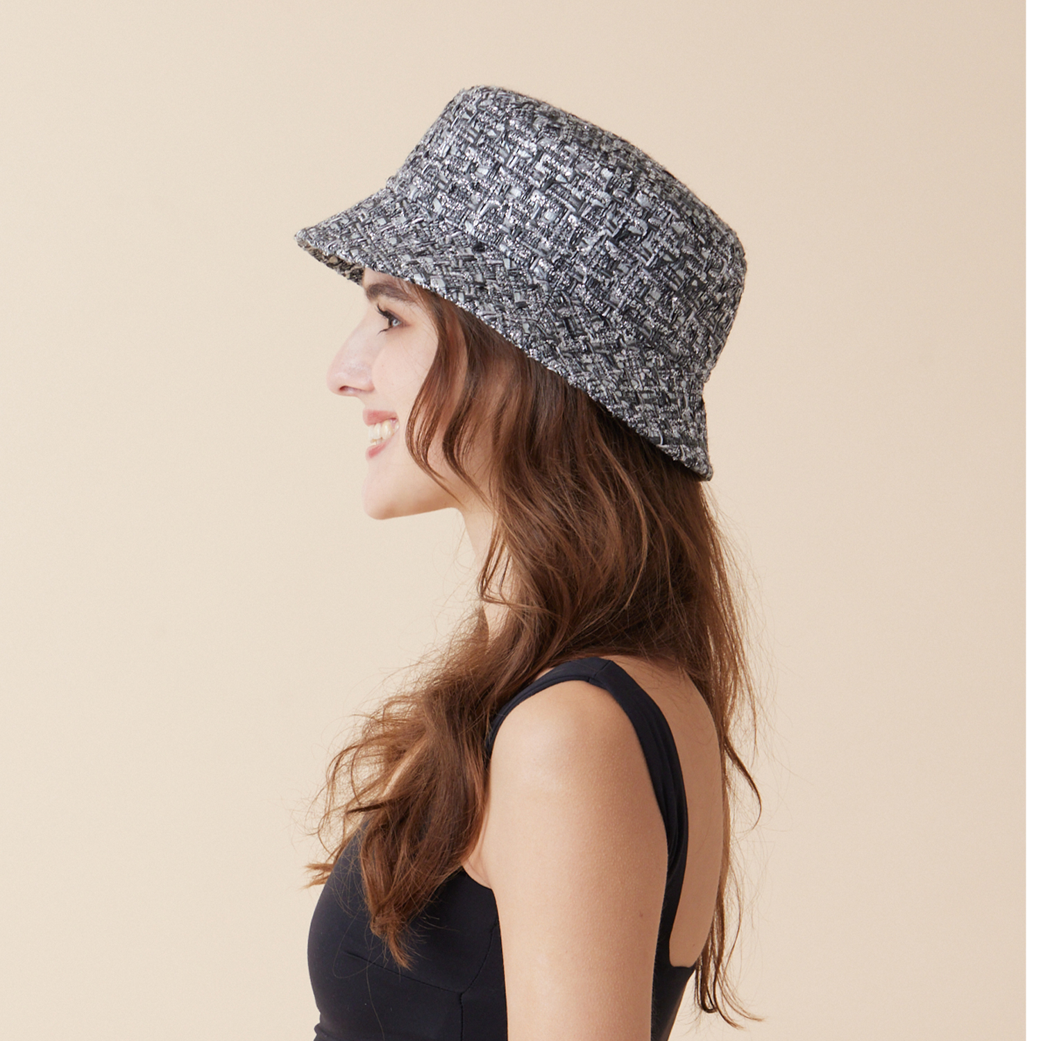 JULIET Bucket Hat - Silver Metallic