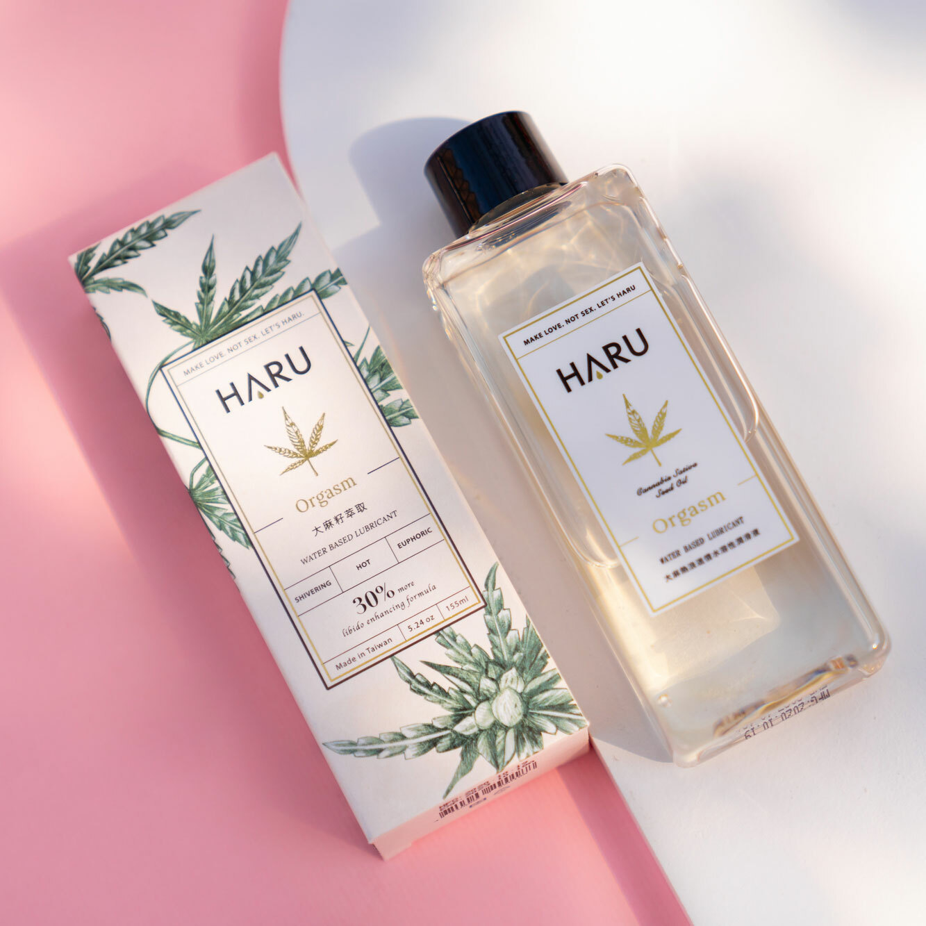HARU熱感潤滑液 ORGASM 大麻熱浪迷情潤滑液/潤滑油(無香)155ml