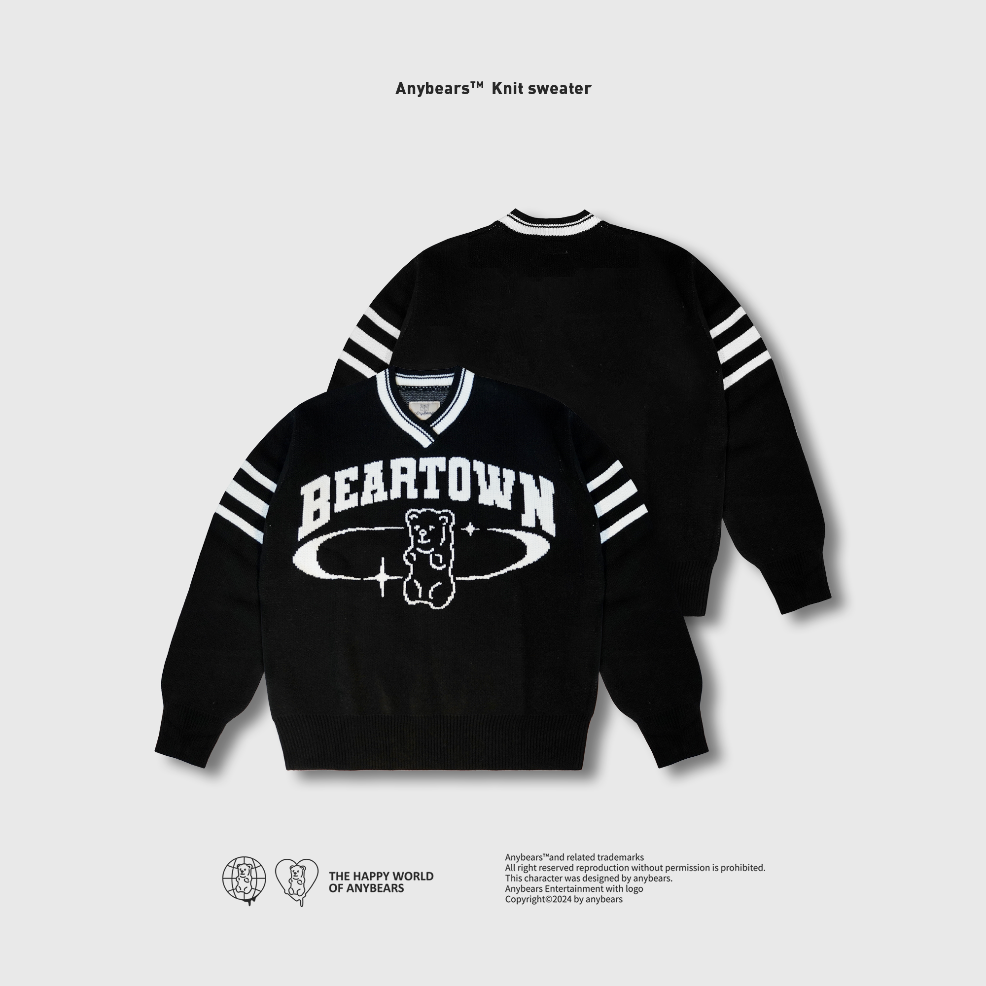 ANYBEARS® V-Necked Sweater V領毛衣