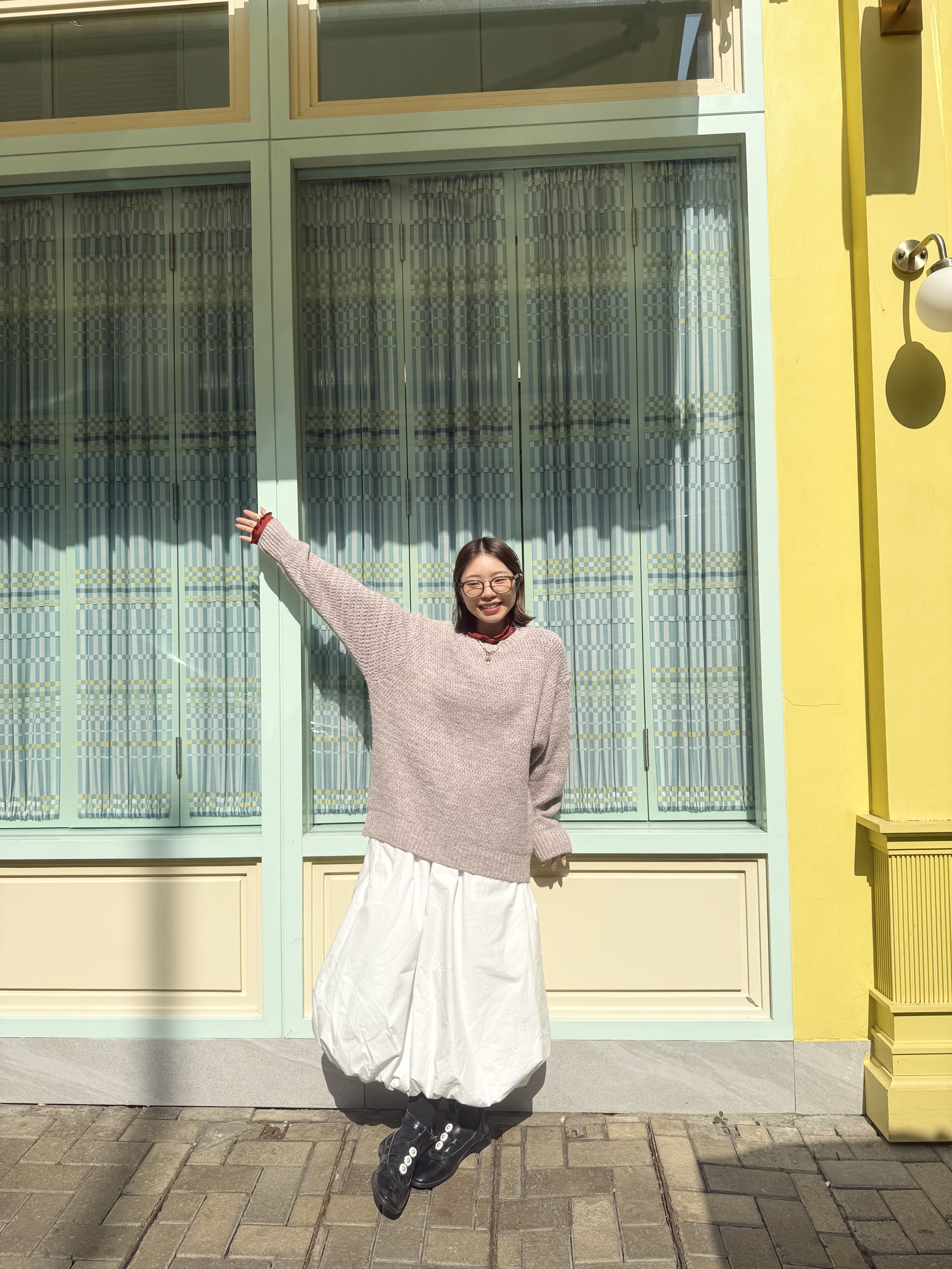 BASIC 小混色線針織OVERSIZE TOP