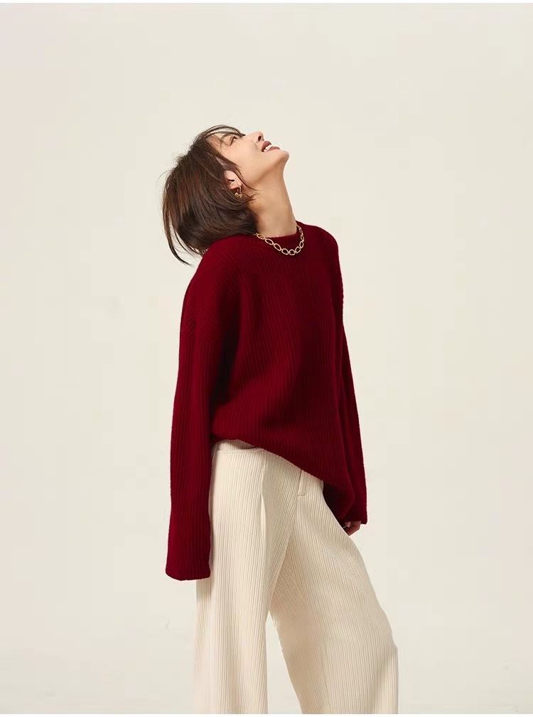 KD red knitted sweater