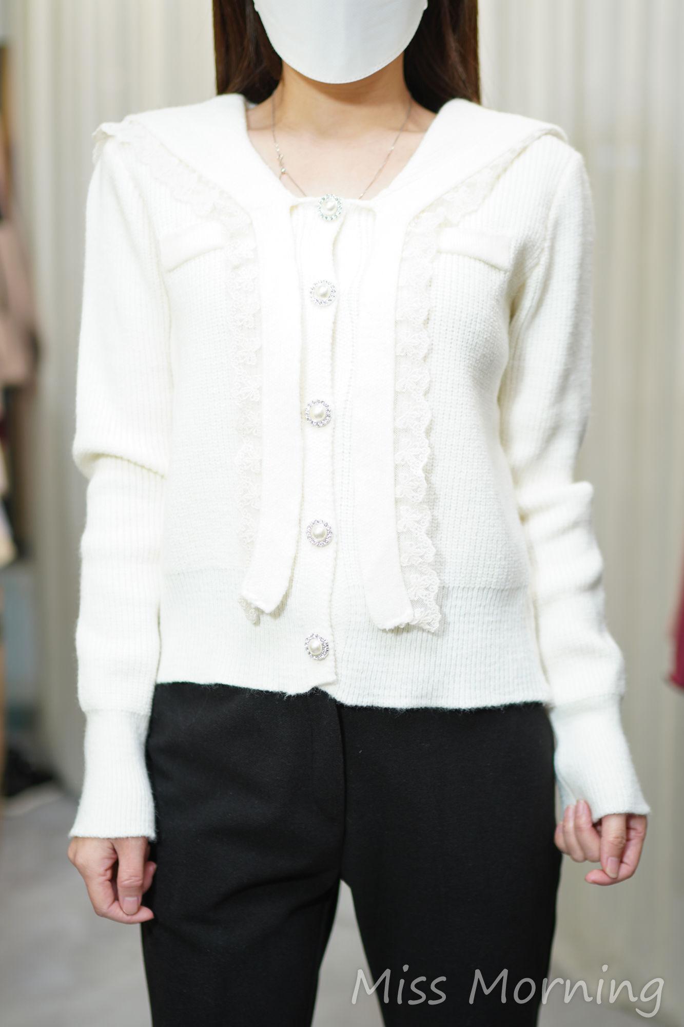 高質水手領上衣(14397)