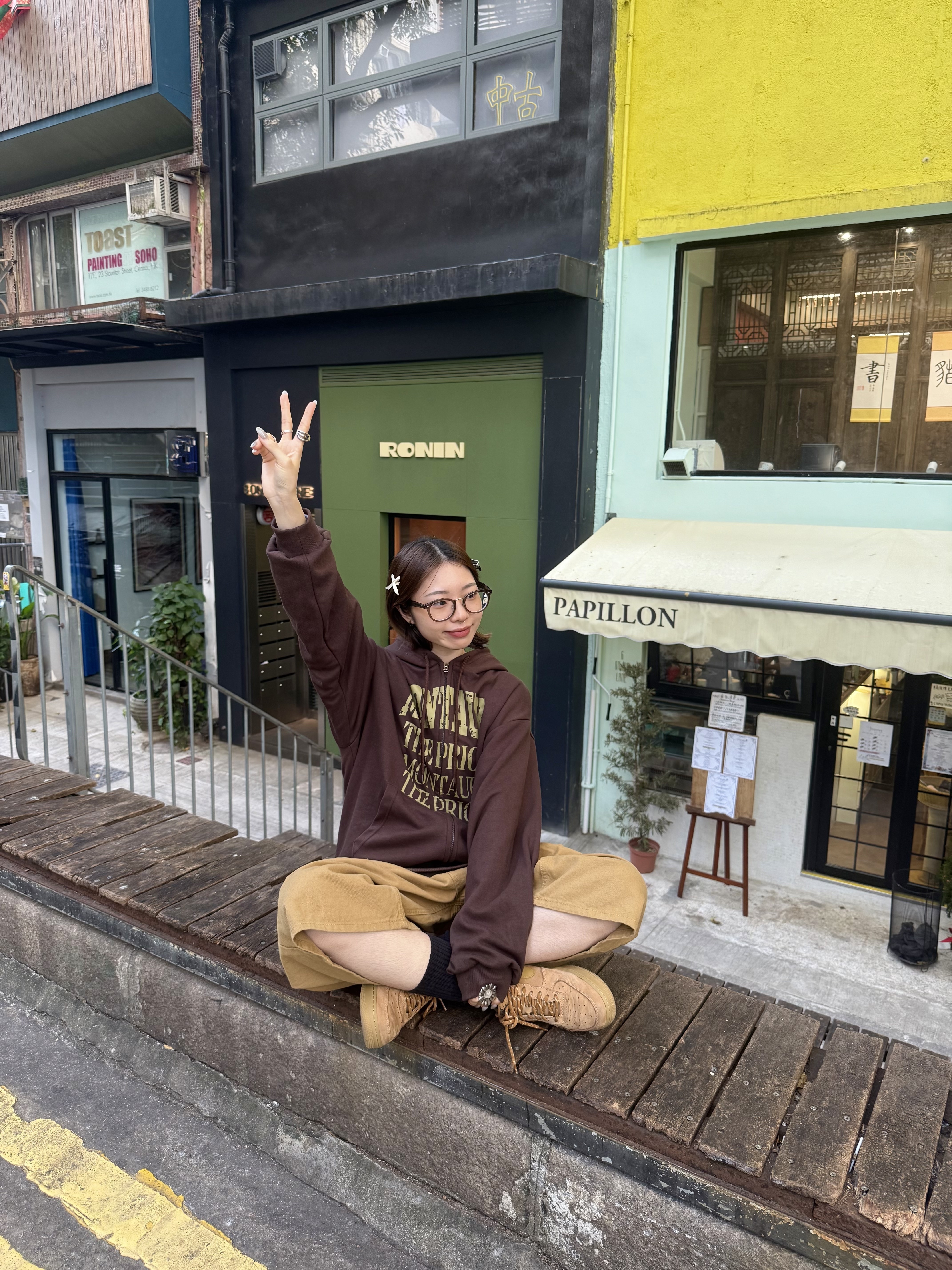 自留！撞色隨性外套 薄款