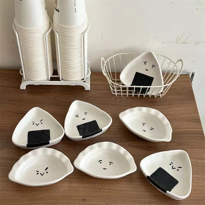 《5531》可愛飯團搞怪餃子蘸料碟
