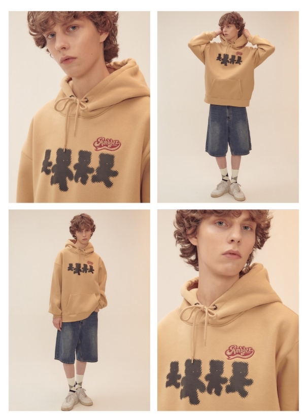 韓國代購 AMBLER 24年新款加絨連帽衛衣AHP1113