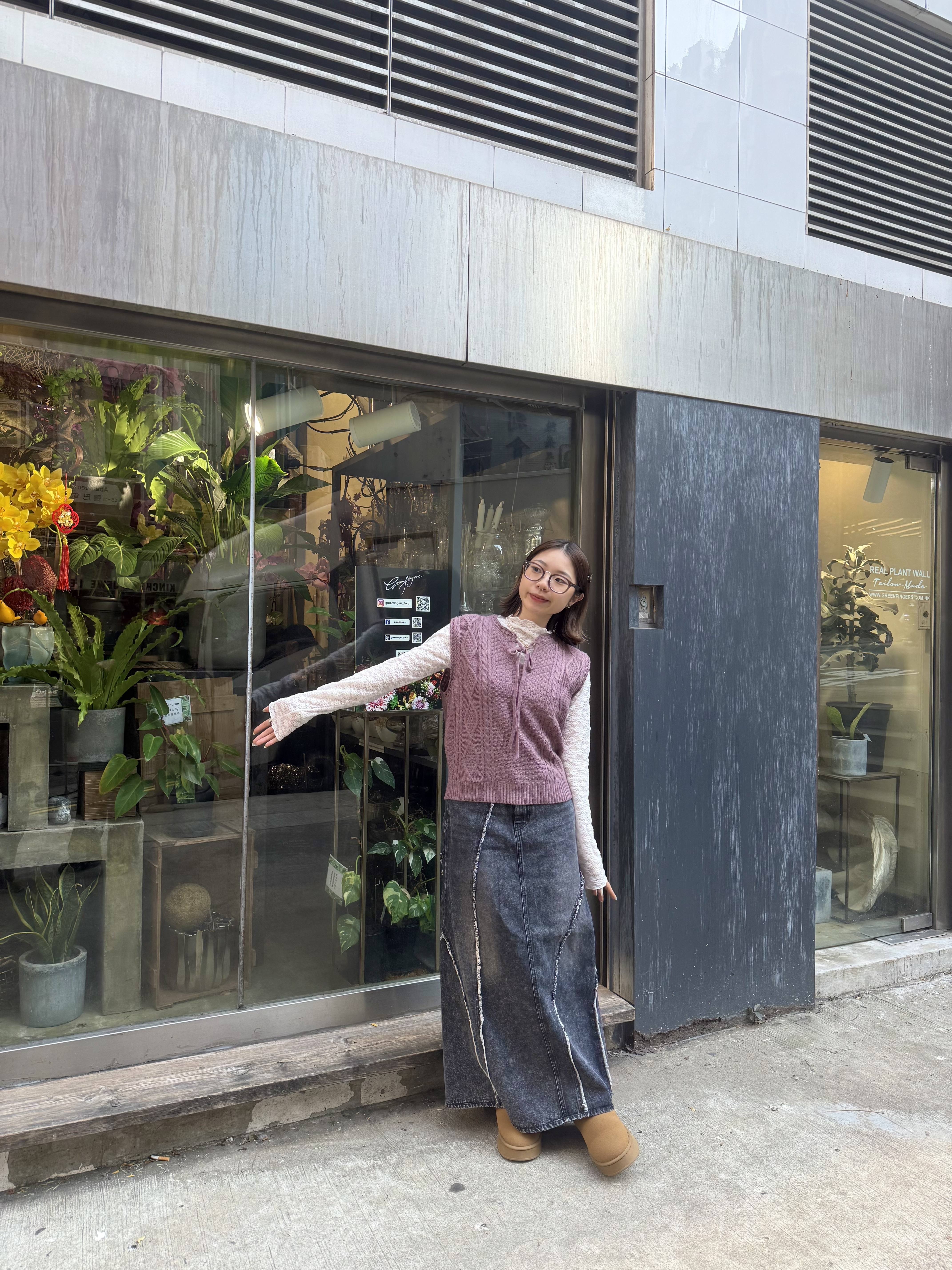 菱格BOW針織背心