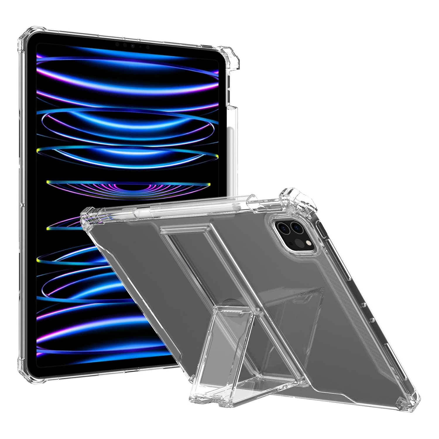 XPRO - Stand Clear Pro - iPad Pro Case 高度防撞透明平板保護軟殼