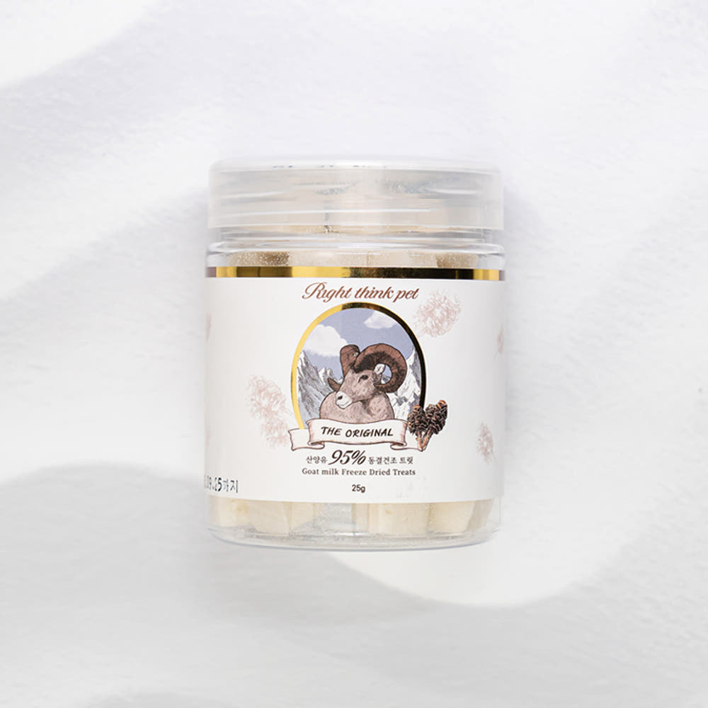 【RIGHT THINK PET】 韓國新鮮山羊奶凍乾(原味) 30g