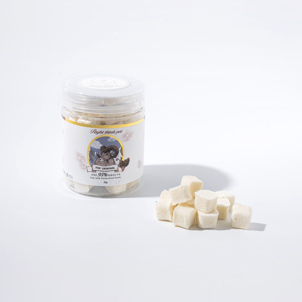 【RIGHT THINK PET】 韓國新鮮山羊奶凍乾(原味) 30g