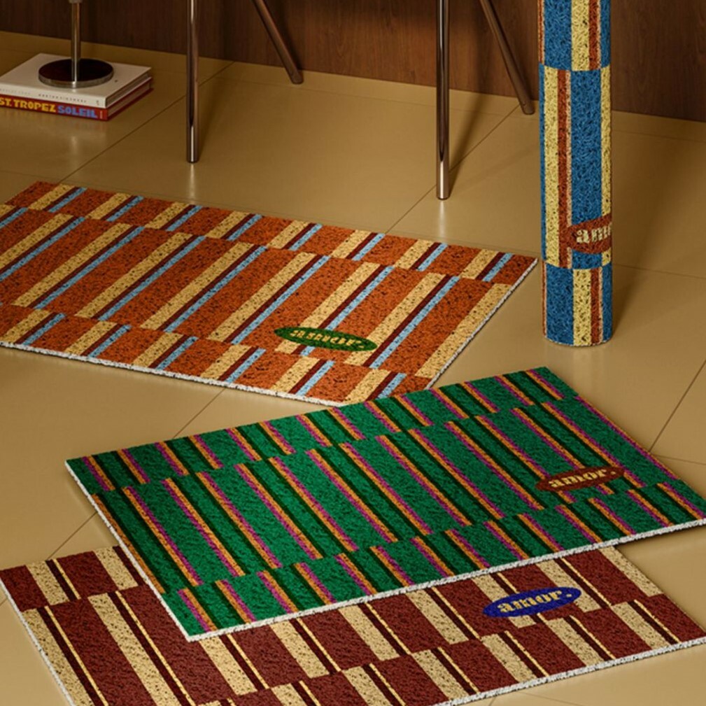 《5532》美式復古撞色地墊(絲圈)