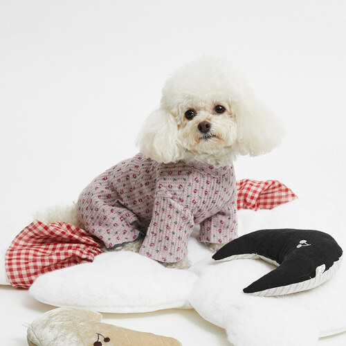 Louisdog 薰衣草花卉連身褲