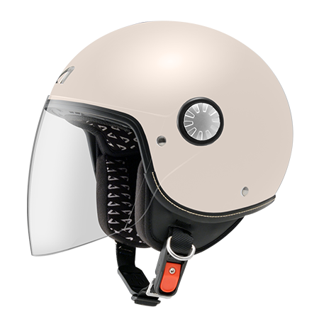 ASTONE AJ 平乳白 素色 3/4帽款