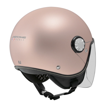 ASTONE AJ 平光玫瑰金 素色 3/4帽款