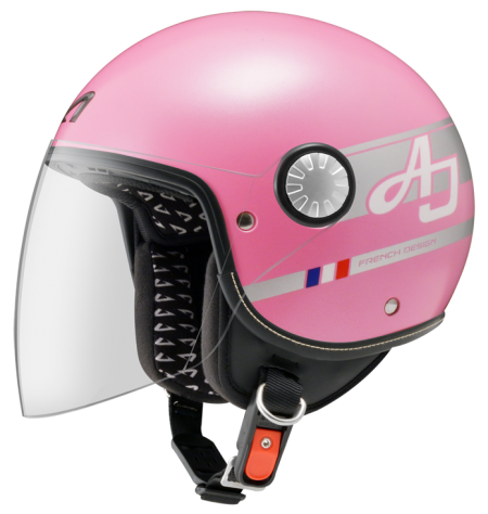 ASTONE AJ 平光粉 AW15銀 彩繪 3/4帽款