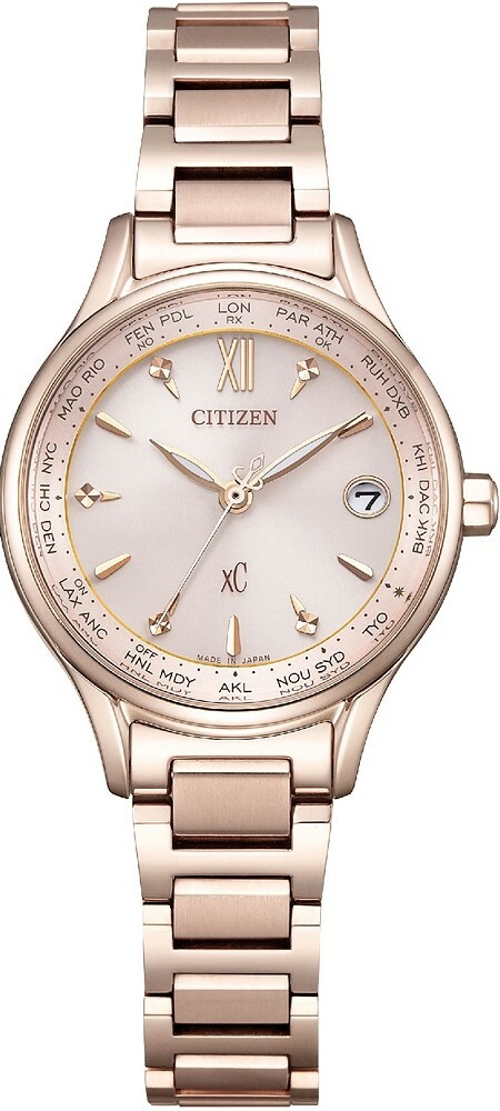 萬年鐘錶 - 限定款 Citizen 星辰錶  XC   鈦金屬萬年曆光動能電波錶  EC1193-55X   錶徑28MM