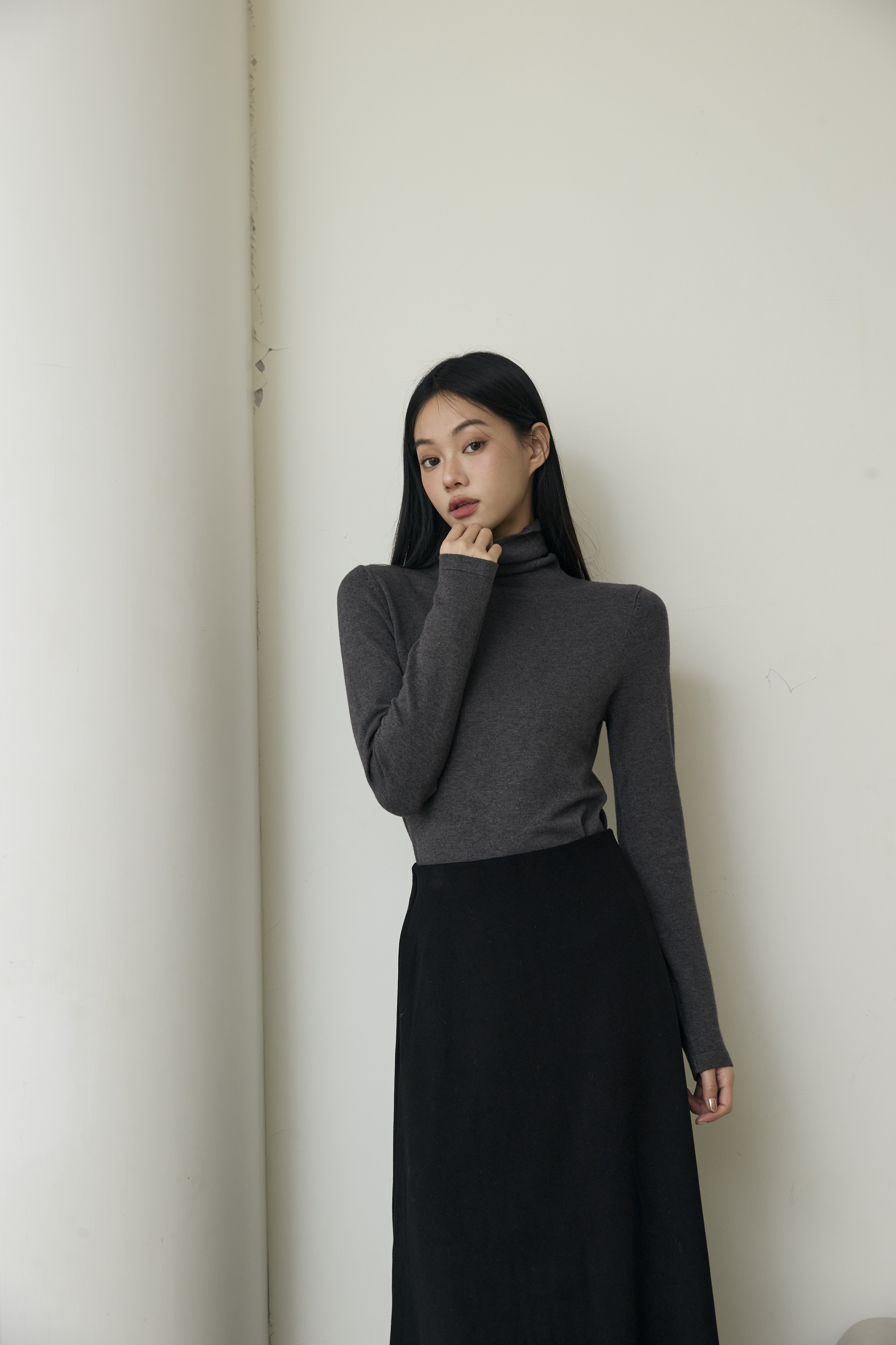 2603 親膚翻領打底針織上衣9861