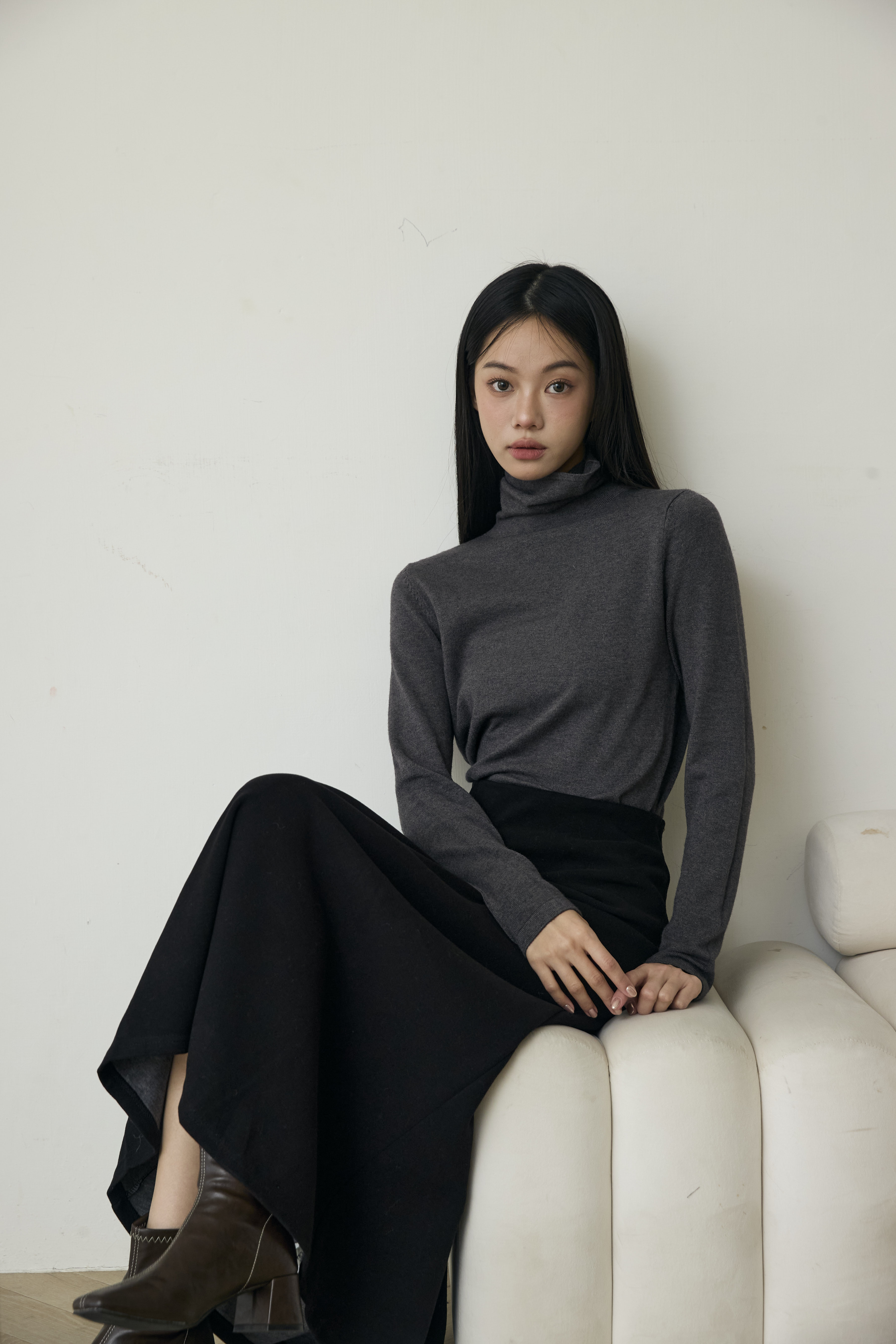 2603 親膚翻領打底針織上衣9861